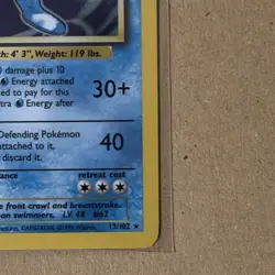 Pokemon TCG Poliwrath Holo Rare Card Base Set 13/102 - Image 4