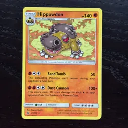 Hippowdon 69/156 Pokemon Ultra Prism Sun & Moon Regular Rare Card LP/MP - Image 1