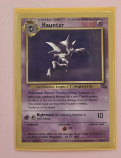Haunter 21/62 NM - Fossil Unlimited - Vintage Pokemon Card WotC 1999 - Image 1