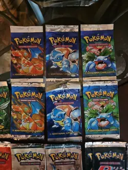 Pokemon Base Set, Base Set 2, Jungle, Fossil, Team Rocket Pack ART Lot No Cards - Image 5