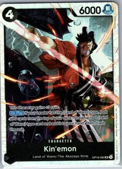 Kin'emon OP16-082 SR The Time of Battle - One Piece Card - NM - Image 1
