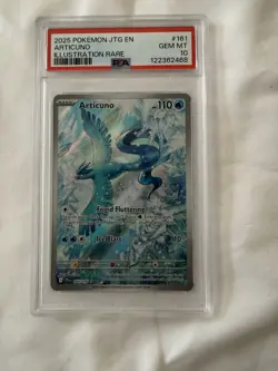 Pokemon TCG Articuno Card 2025 Journey Together #161 PSA GEM MT 10 - Image 1