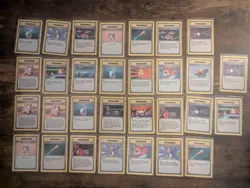 Lot Of 30 Base Set Pokemon Trainer Cards Lot 43 - Image 1