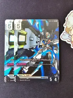 2x Gundam Aerial Rebuild LR (GD01-067) - Gundam TCG Card Game - English - Image 1