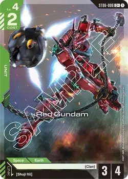 Red Gundam Alternate Art Foil - ST06-006 C+ - Gundam TCG Card Game - Image 1
