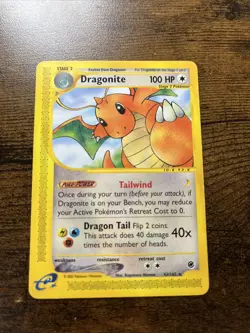 Pokemon TCG Dragonite Expedition Card 43/165 Non-Holo Rare - Image 1