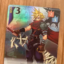 Kingdom Hearts Final Fantasy TCG Cloud SR Card 27 Japanese Language No Damage - Image 2