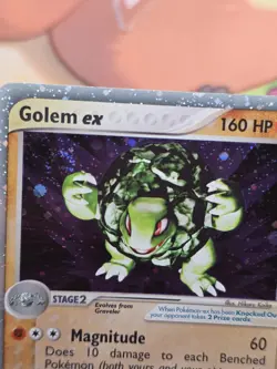 Golem Ex 91/97 EX Dragon Holo Rare 2003 Pokemon TCG E-Reader Swirl In Hand - Image 4