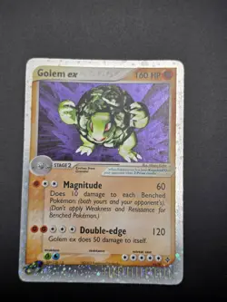 Golem Ex 91/97 EX Dragon Holo Rare 2003 Pokemon TCG E-Reader Swirl In Hand - Image 5