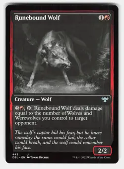 RUNEBOUND WOLF - Magic: The Gathering - Duchek NM/M - Image 1