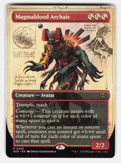 MAGMABLOOD ARCHAIC (BORDERLESS) - Magic: The Gathering - GALVANAUSKAS NM/M - Image 1
