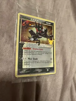 Pokemon Greninja Gold Star SWSH144 Promo Sealed Celebrations Pack - Image 1