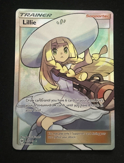 Lillie 147/149 Full Art - Pokemon TCG Sun & Moon Base Set Ultra Rare Trainer NM - Image 1