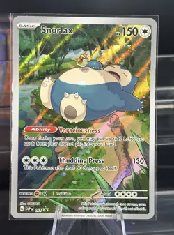 Snorlax SVP EN 051 Black Star Promo Scarlet & Violet Pokemon 151 Card NM - Image 1