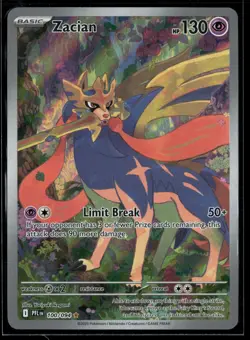 Zacian 100/094 Phantasmal Flames Holo Illustration Rare Pokemon - Image 1