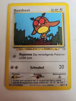 Pokemon TCG Karte - Hoothoot - German/Deutsch - 60/111 Neo Genesis - Image 1