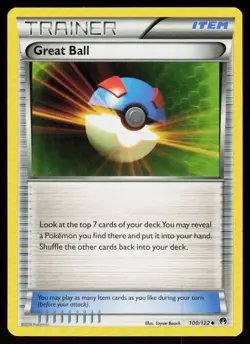Great Ball 100/122 Uncommon BREAKpoint Pokemon Near Mint - Image 1