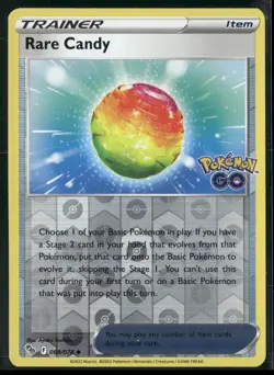Rare Candy Reverse Holo Uncommon Pokemon GO 069/078 NM - Image 1
