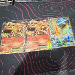 Pokemon TCG XY EX Holo Lot 3 Charizard EX 11/108 (x2) Pidgeot EX 104/108 - Image 1