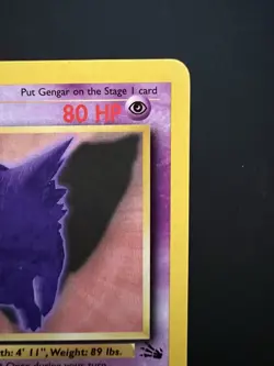 1999 Pokemon Vintage Fossil Gengar 20/62 Rare Regular Unlimited LP-MP - Image 4