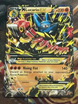 Pokemon - 1x M Lucario EX 55/111 - XY Furious Fists MP - Image 1