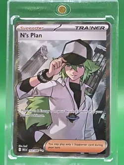 N’s Plan 163/086 - Black Bolt - Secret Rare Pokemon TCG - M/NM - Image 1