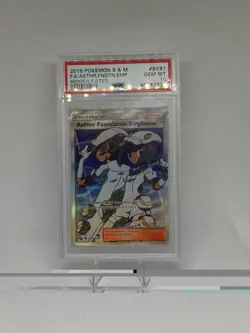 Pokemon Aether Foundation Employee SV81/SV94 Hidden Fates Full Art Holo PSA 10 - Image 2