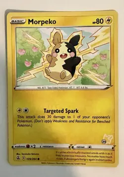 Morpeko - (#23 Pikachu Stamped) Promo Pokemon Battle Academy 2022 109/264 NM - Image 1