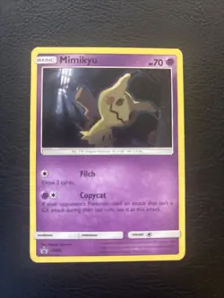 Mimikyu SM99 Black Star Promo Holo NM Pokemon Card English - Image 1