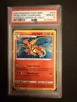 2022 Pokemon Special Delivery Charizard #SWSH075 PSA 10 HOLO SWIRL 💫 - Image 1