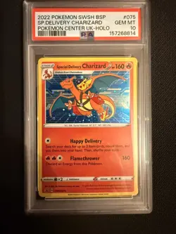 2022 Pokemon Special Delivery Charizard #SWSH075 PSA 10 HOLO SWIRL 💫 - Image 2