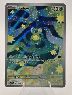 Pokemon Budew 221/217 Sv2026: Holo Pokemon TCG English NEAR MINT - Image 1