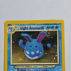 WOTC Pokemon Light Azumarill Neo Destiny 13/105 Holo *Swirl* Rare 2000 Vintage - Image 2