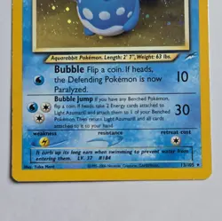 WOTC Pokemon Light Azumarill Neo Destiny 13/105 Holo *Swirl* Rare 2000 Vintage - Image 3