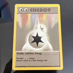 Pokemon TCG | Double Colorless Energy 96/102 | Uncommon | Base Set | LP - Image 1