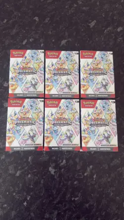 Pokemon TCG: Prismatic Evolutions Booster Bundle x 6 (Sealed) - Image 1