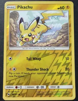 Pikachu ex Surging Sparks & Pikachu Reverse Holo Burning Shadows Pokemon TCG NM - Image 3