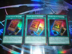 3x Sacred Beasts Released 1st Edition Super Rare CORI-EN047 Yu-Gi-Oh! - Image 1