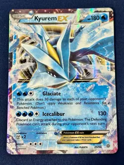 Pokemon TCG Kyurem EX Ultra Rare Holo Card 25/98 Ancient Origins NM - Image 1