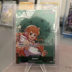 2026 One Piece Nami P-102 (Winner Card) Pack Promo Tournament Foil English - Image 3