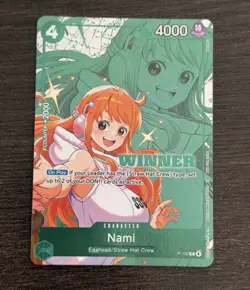 2026 One Piece Nami P-102 (Winner Card) Pack Promo Tournament Foil English - Image 4