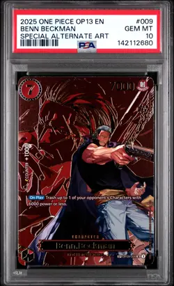 2025 ONE PIECE OP13-CARRYING ON HIS WILL #009 BENN BECKMAN PSA 10 - Image 1