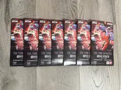 One Piece TCG English OP-16 The Time of Battle Sleeved Booster Packs Lot Of 7 - Image 1
