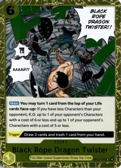 Black Rope Dragon Twister R Adventure on Kami's Island EB04-059 One Piece TCG - Image 1