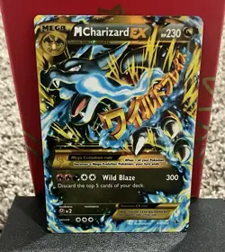 Pokemon M Mega Charizard EX Flashfire Holo Card 108/106 Secret Rare - Image 1
