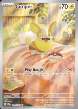 Yamper Illustration Rare ME02: Phantasmal Flames 099/094 NM Pokemon Card TCG - Image 1