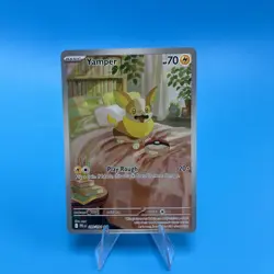 NM Yamper 099/094 ME02: Phantasmal Flames Illustration Rare Pokemon Card - Image 1