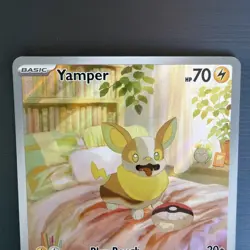 Yamper 099/094 Me02: Phantasmal Flames Holo Full Art IR Pokemon Card - NM - Image 4