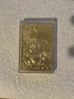 Pokemon Charizard 23k Gold Plated Burger King Trading Card 1999 Damaged - Image 1