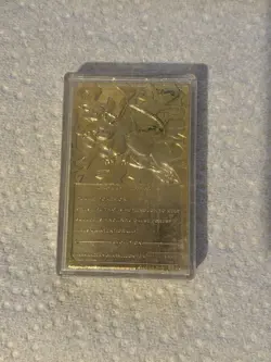 Pokemon Charizard 23k Gold Plated Burger King Trading Card 1999 Damaged - Image 2